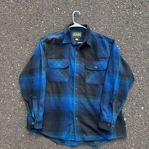 Cabela's Navy & Royal Blue Wool Knit Beanie